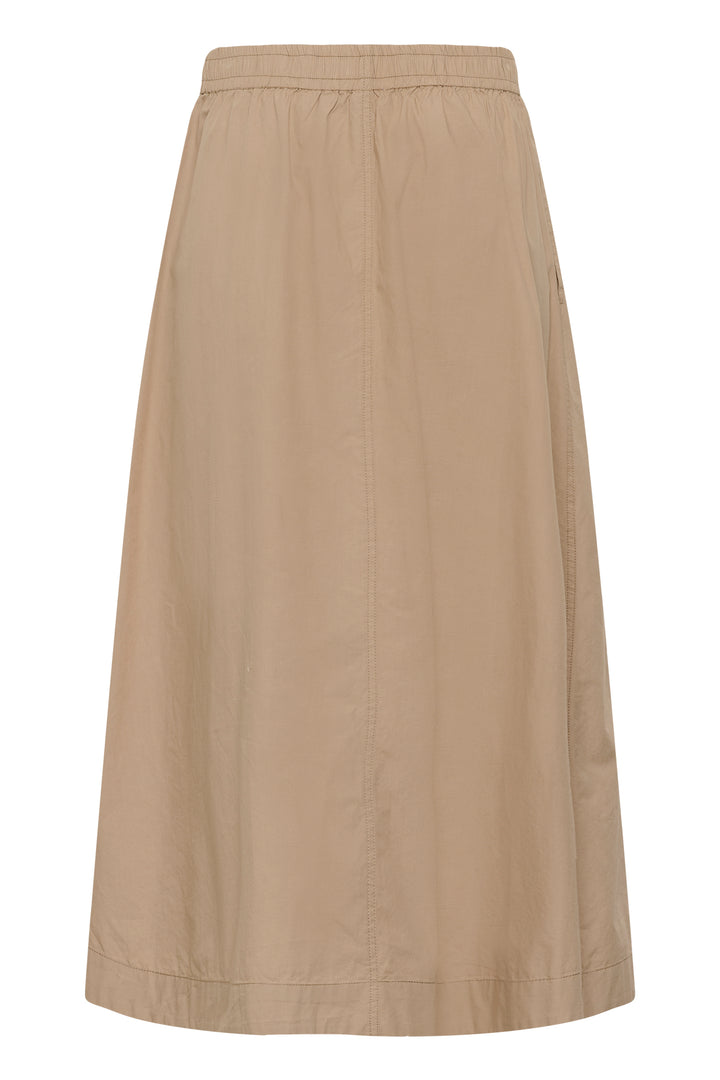 Jupe midi Asmina à taille élastique