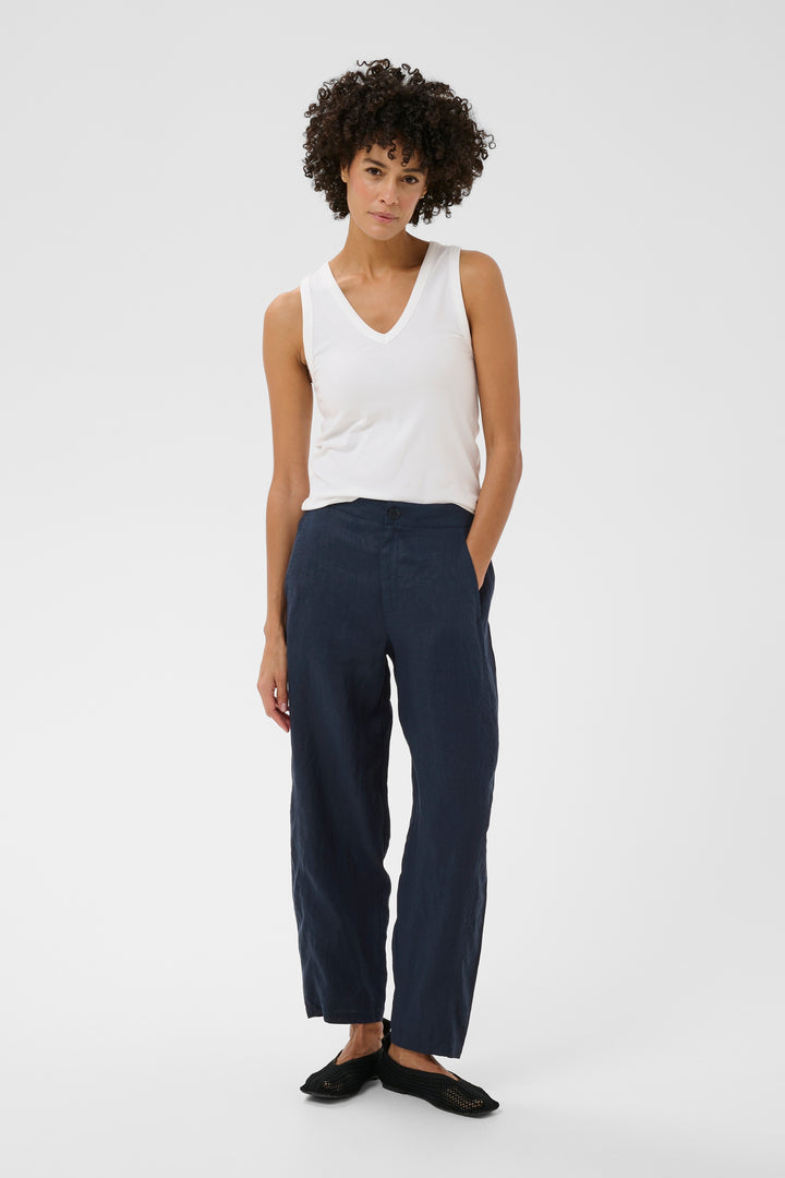Pantalon Atima décontracté en lin