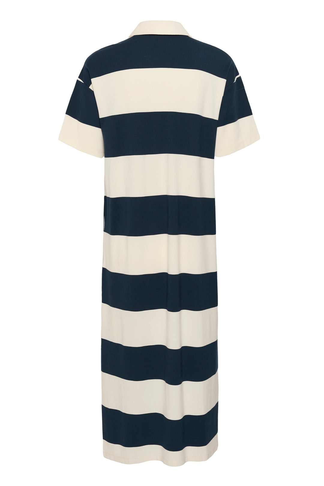Robe polo longue à larges rayures Alise