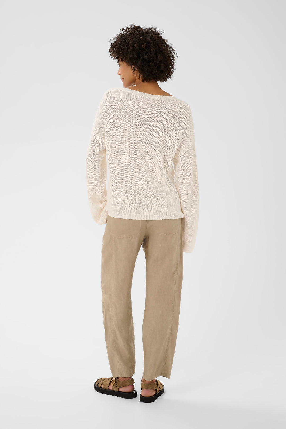 Pull en tricot à col V Etronas