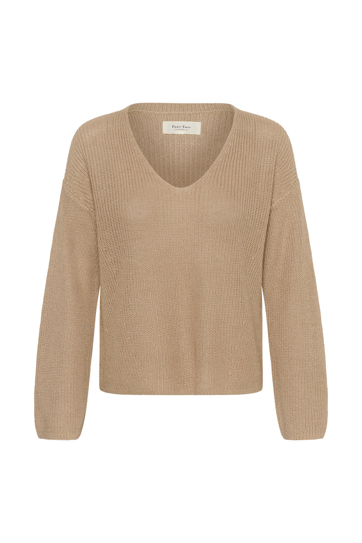 Pull en tricot à col V Etronas