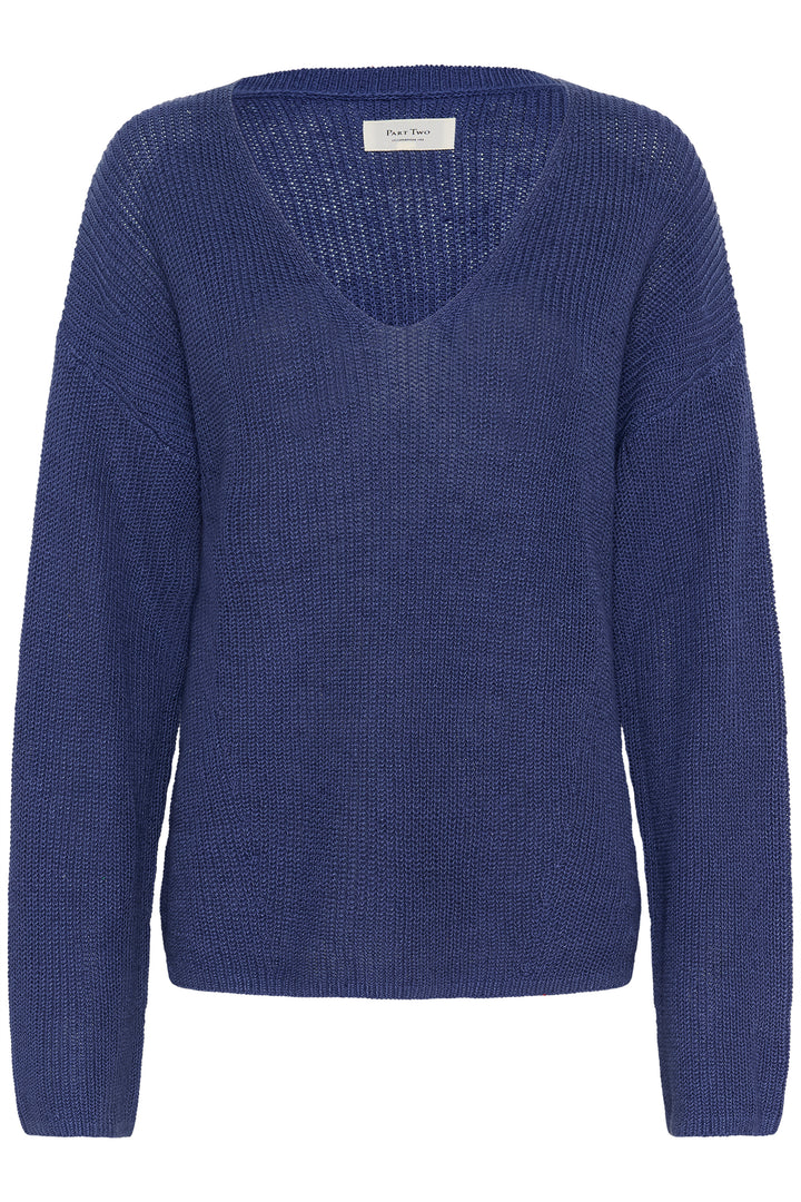 Pull en tricot à col V Etronas