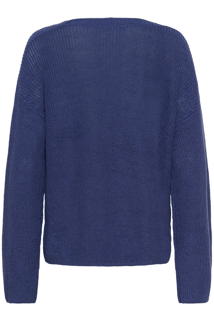 Pull en tricot à col V Etronas