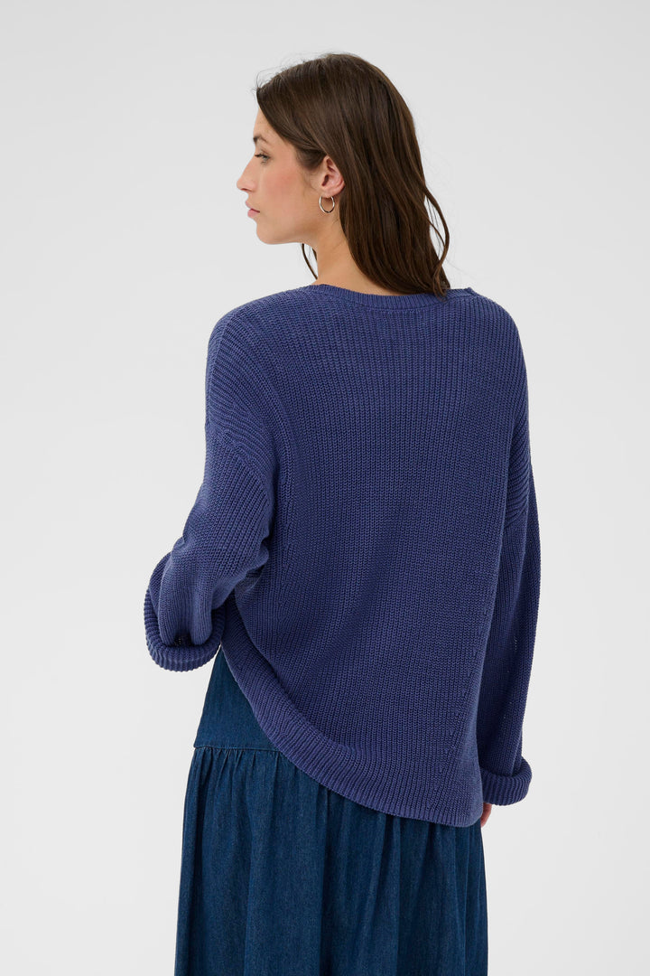 Pull en tricot à col V Etronas
