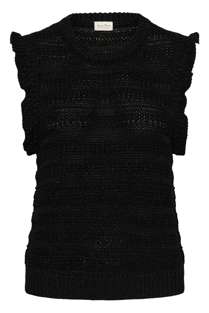 Tricot Angeli scintillant à volants