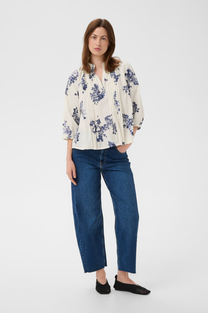 Blouse fluide Aletta à imprimé floral