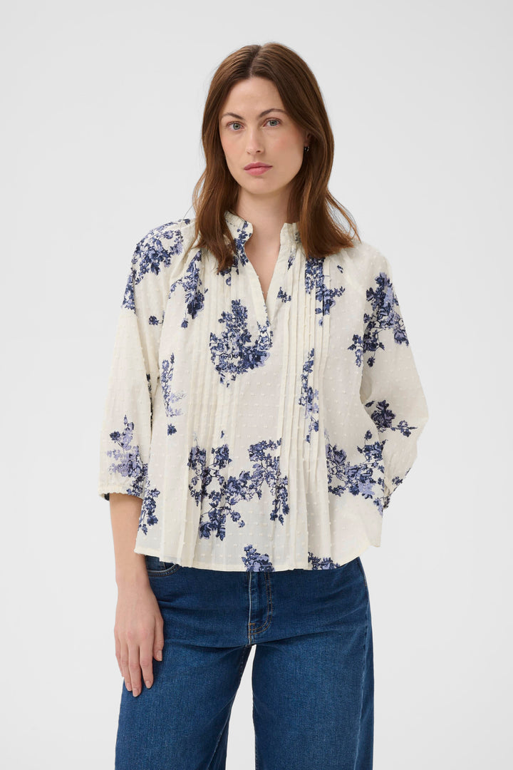 Blouse fluide Aletta à imprimé floral