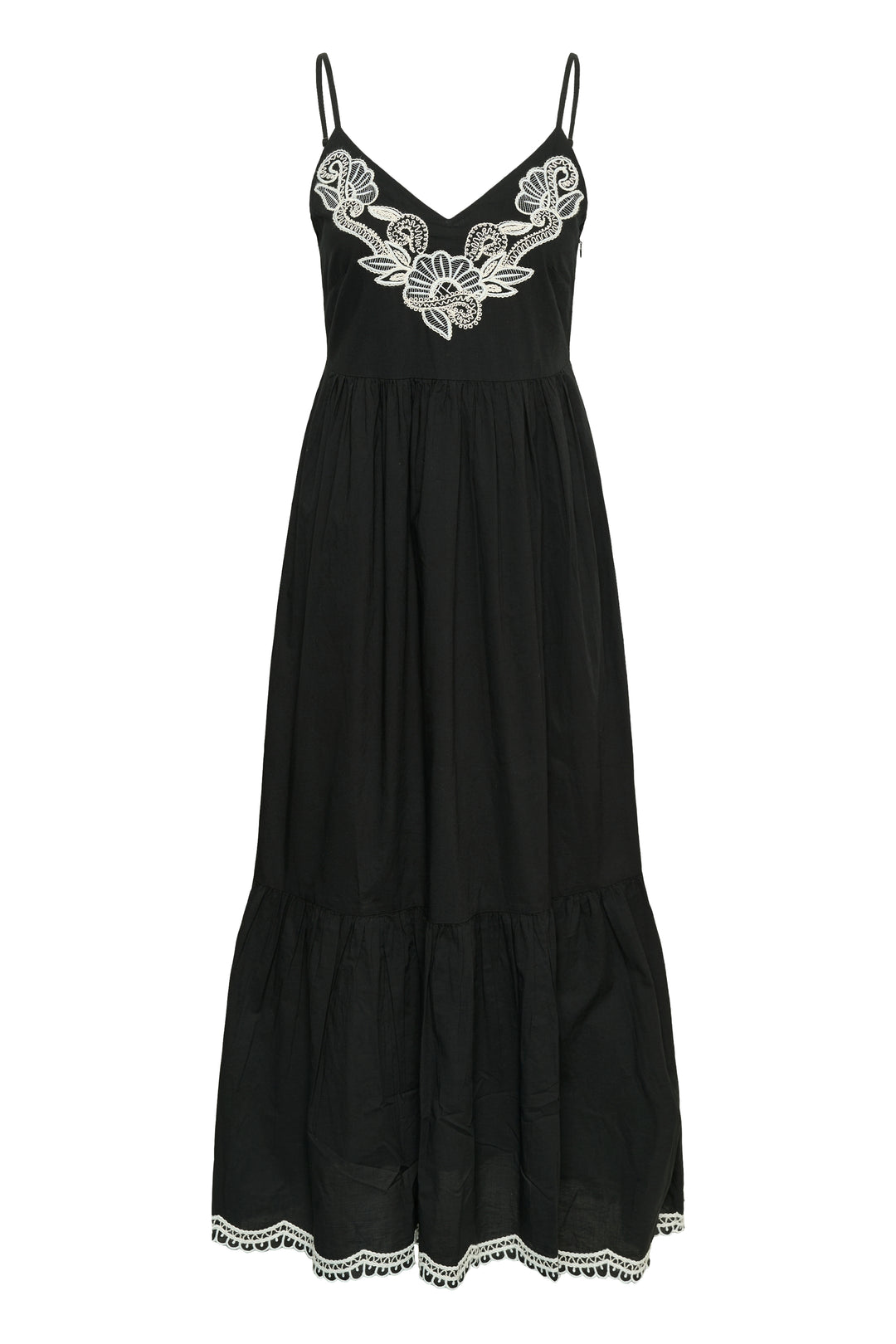 Robe longue Bianna à broderie florale