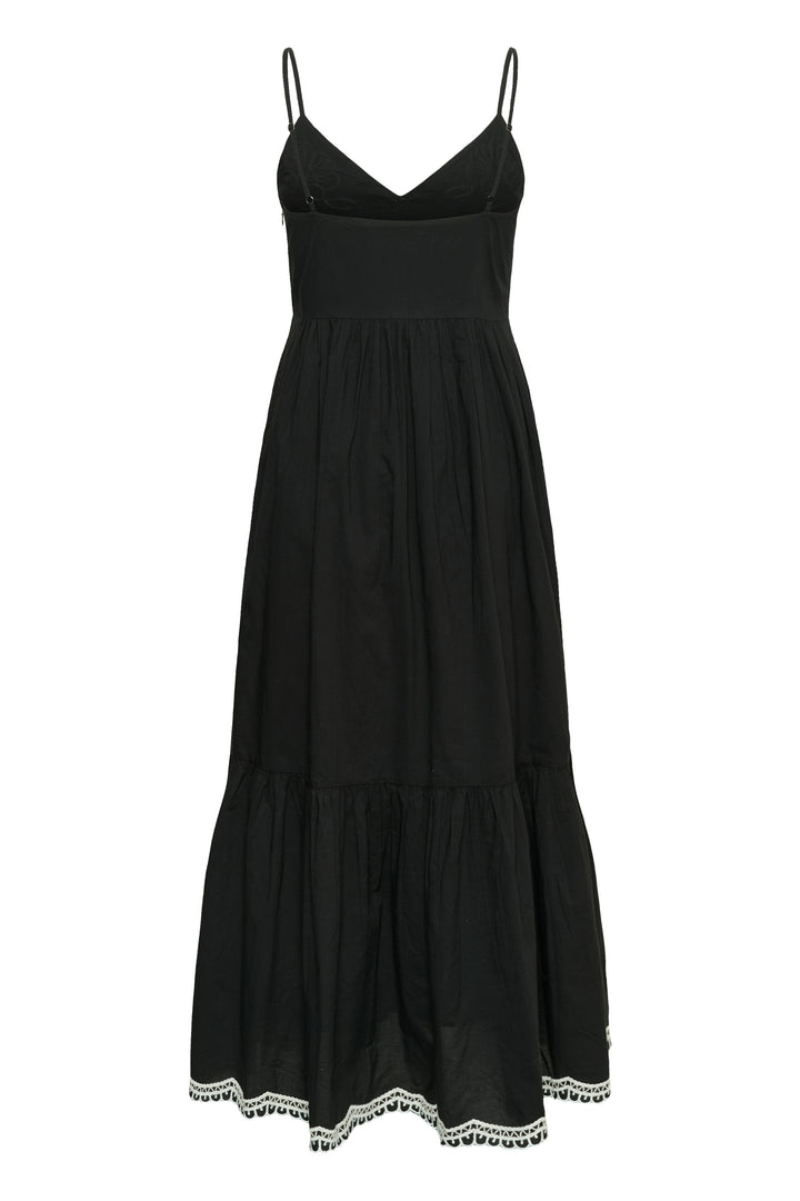 Robe longue Bianna à broderie florale