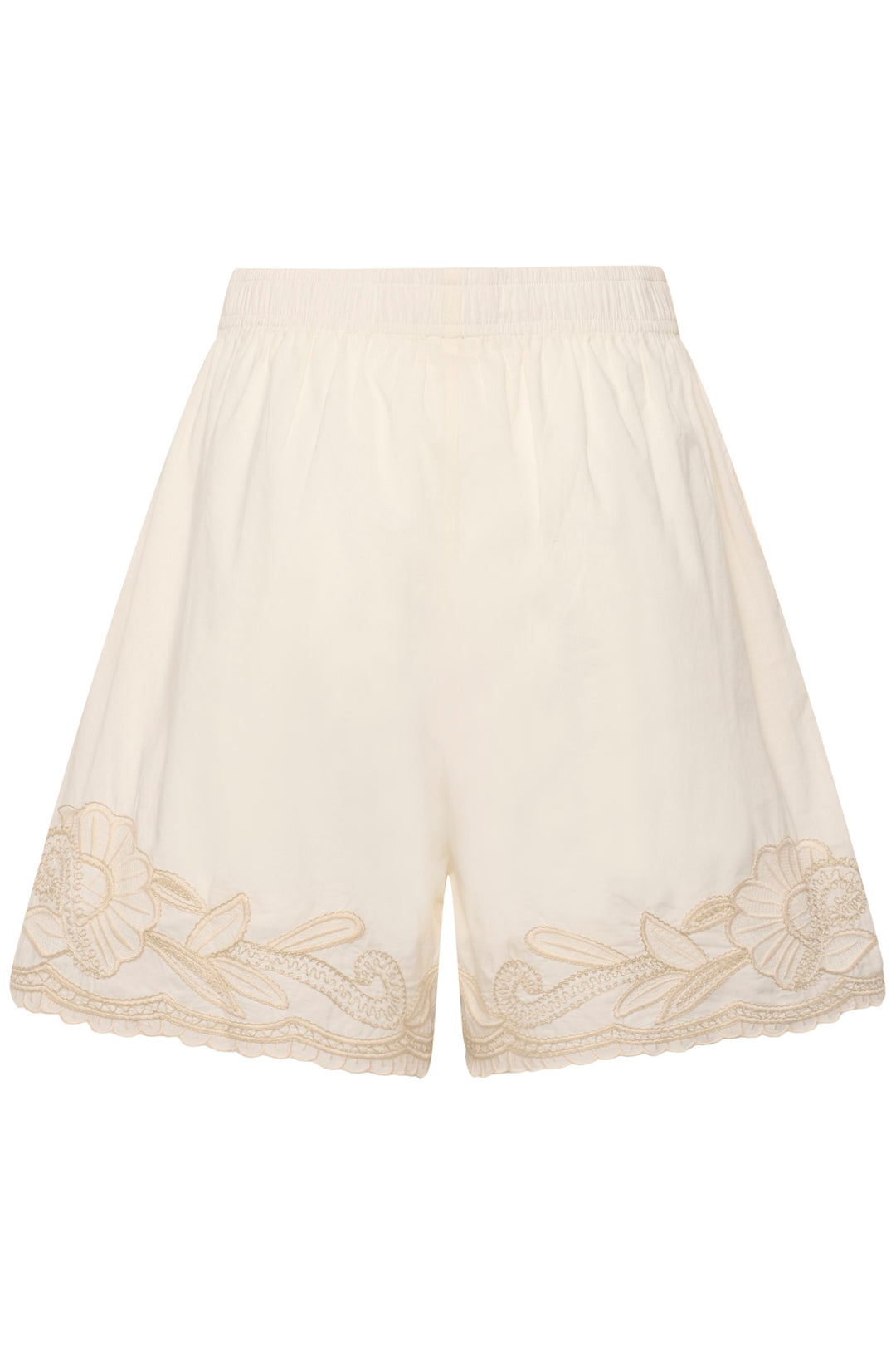 Short brodé Bitja à taille élastique