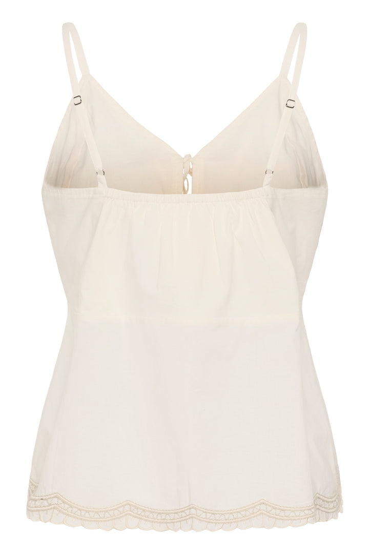 Camisole Bellisia brodée à fines bretelles