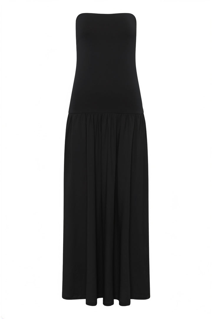 Robe longue bustier Balina à jupe fluide