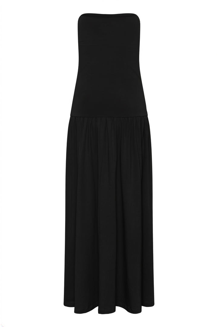 Robe longue bustier Balina à jupe fluide