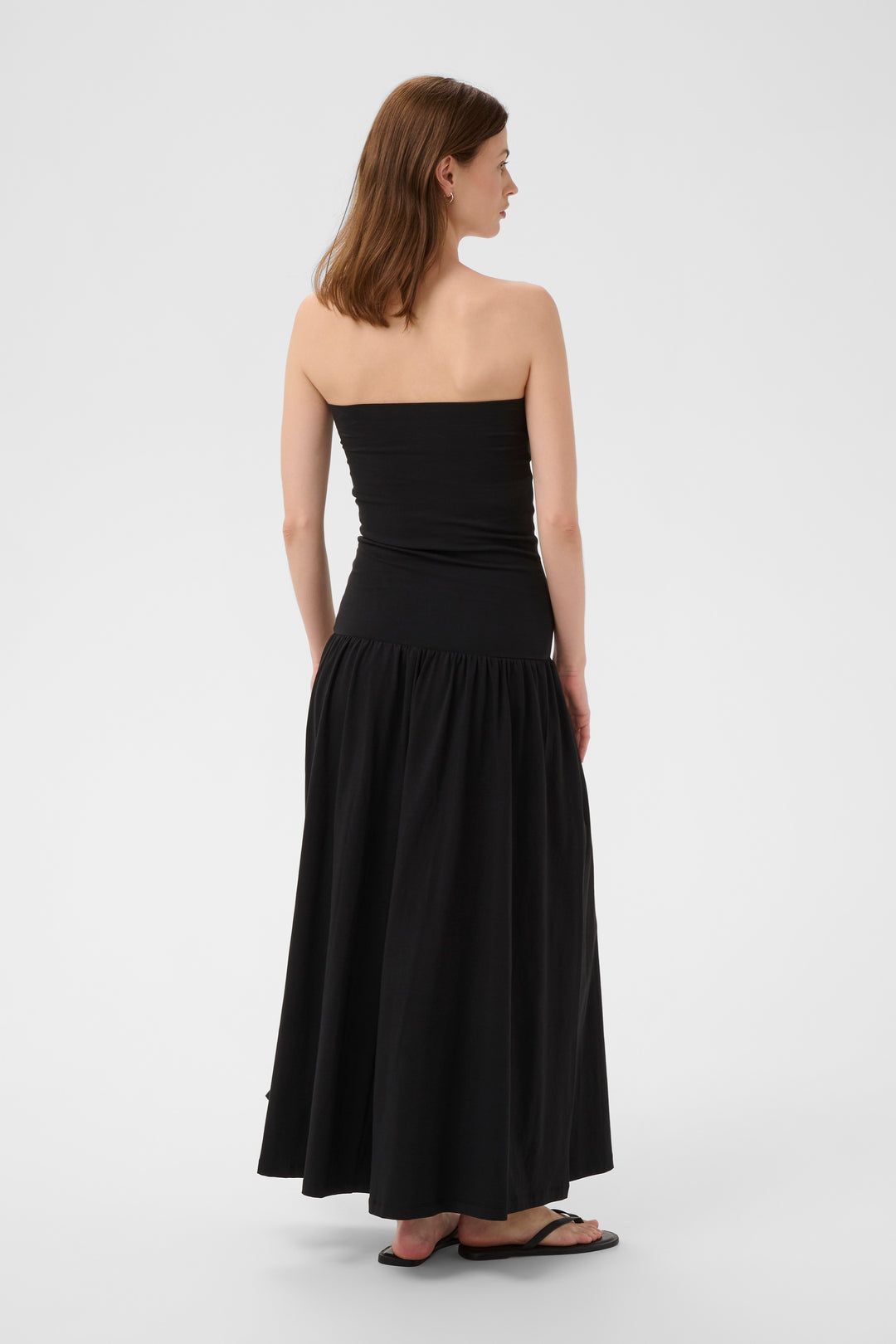 Robe longue bustier Balina à jupe fluide