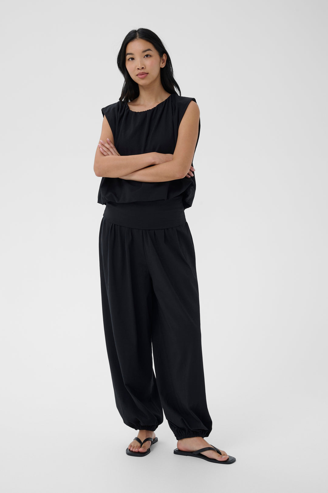 Pantalon fluide Berite à chevilles resserrées
