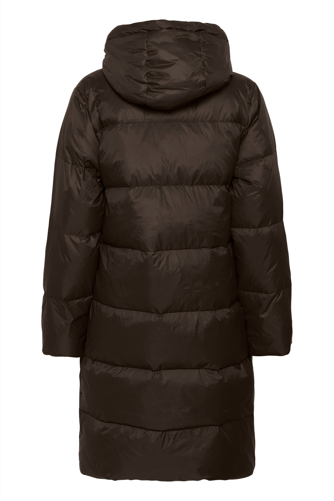 Manteau long Camly matelassé à capuchon