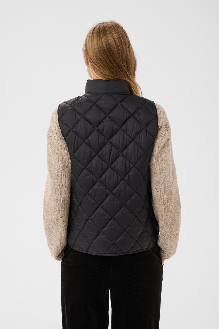Veste matelassée Carlota sans manches à col montant