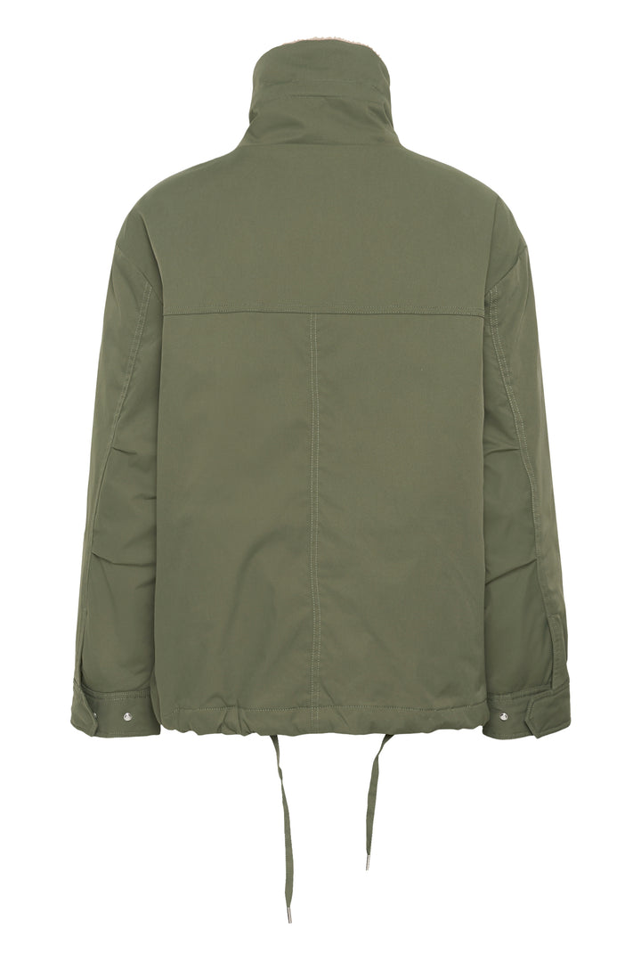 Manteau court Cathia doublé sherpa à col montant
