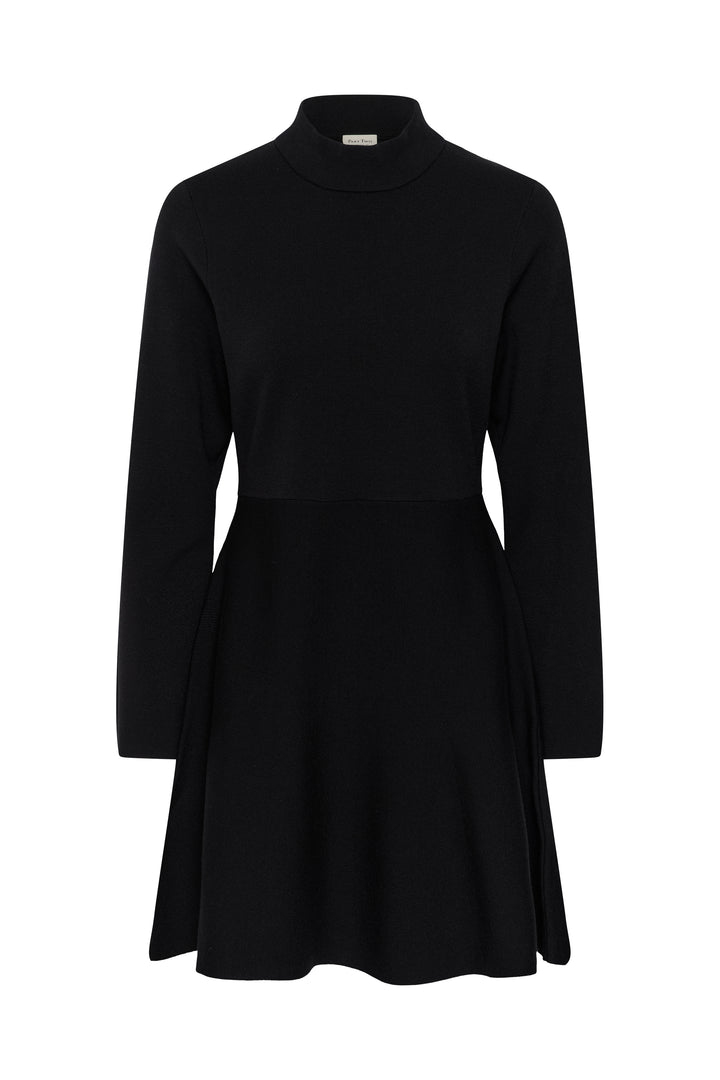 Robe évasée à col roulé Chanise