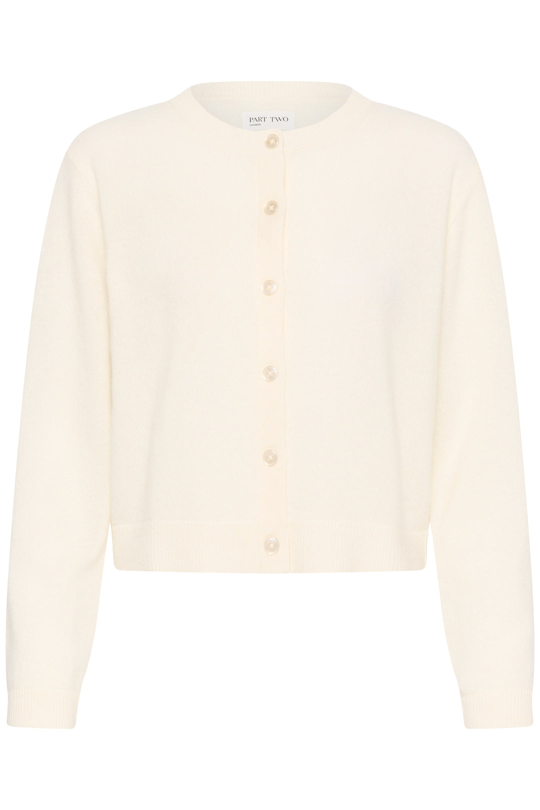Cardigan court en cachemire col rond Carimi