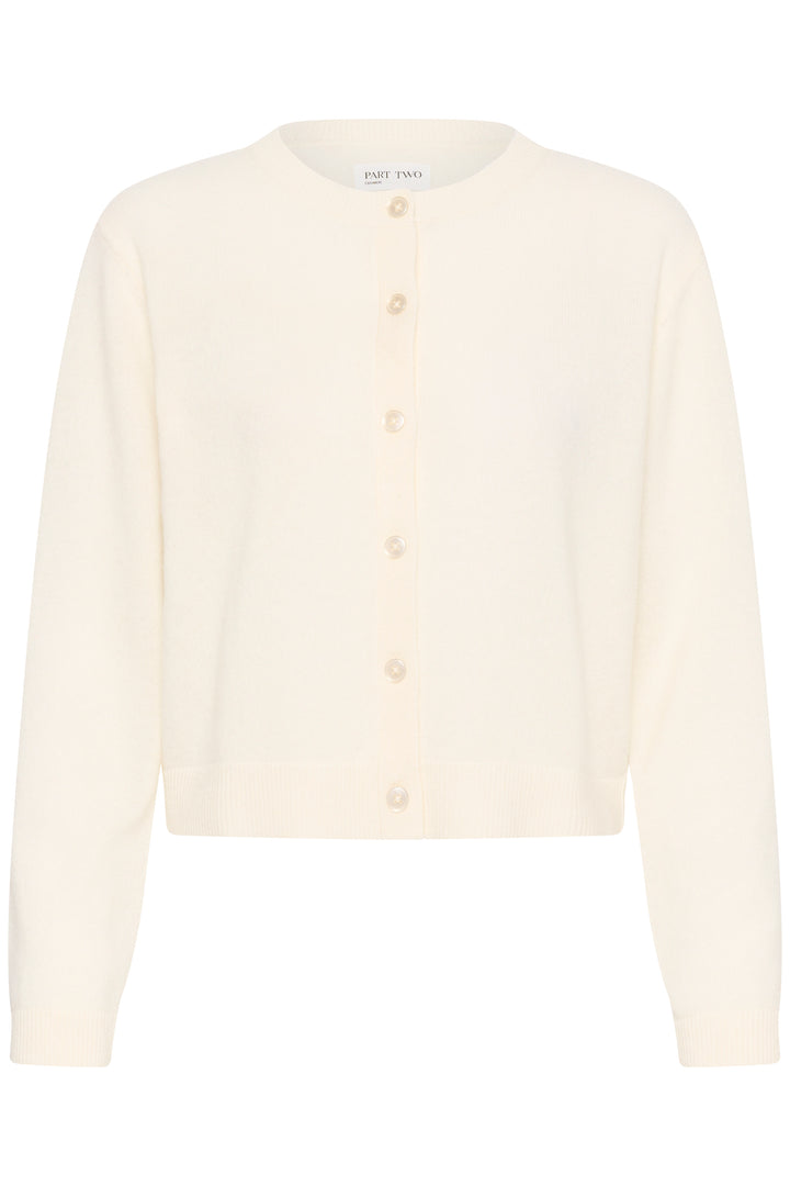 Cardigan court en cachemire col rond Carimi