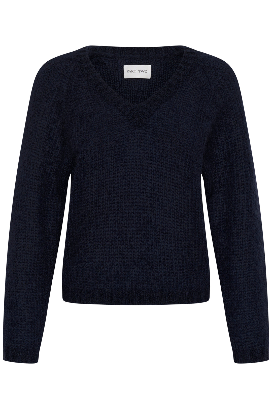 Pull ample col en V texturé Dualina
