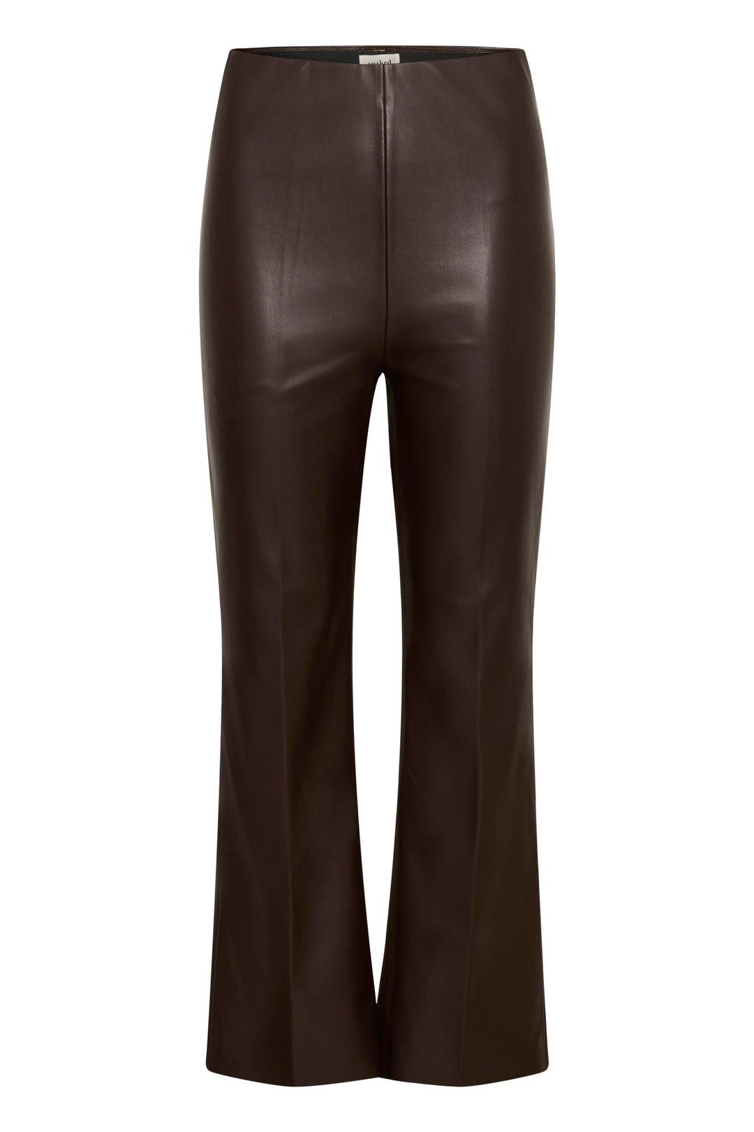Pantalon crop bootcut en faux cuir Kaylee