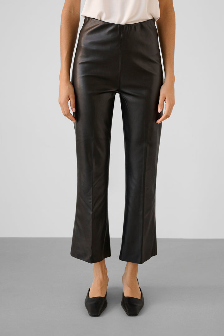 Pantalon crop bootcut en faux cuir Kaylee