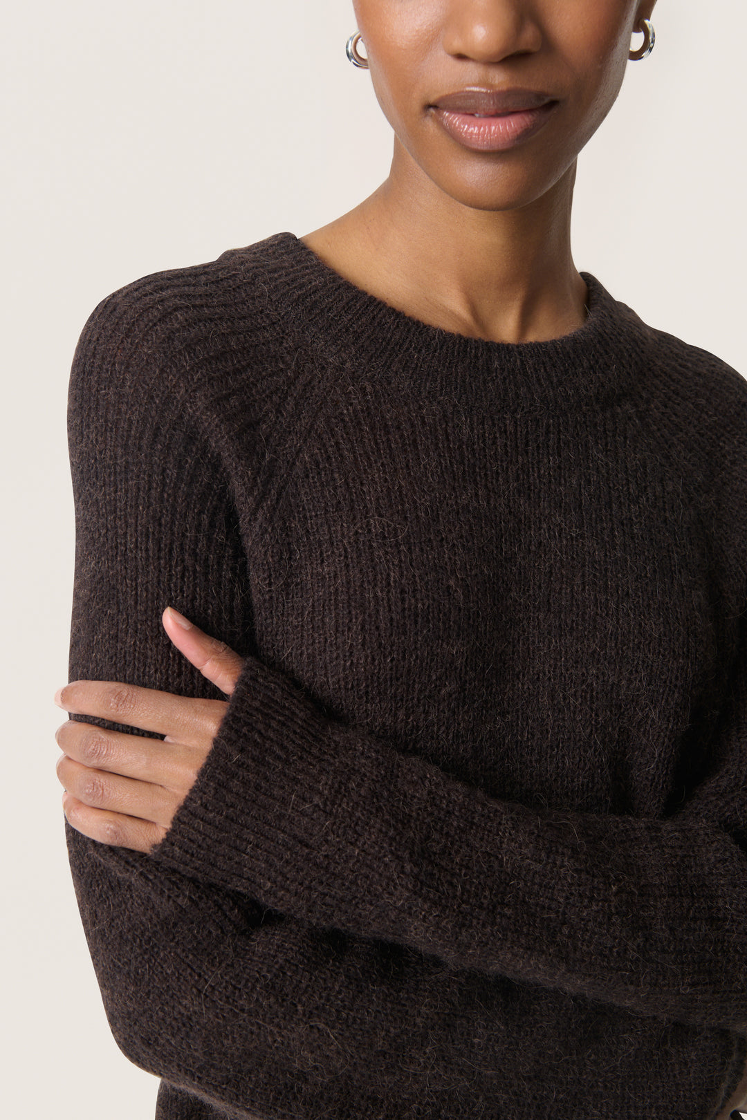 Pull en mélange alpaga à manches raglan Tuesday