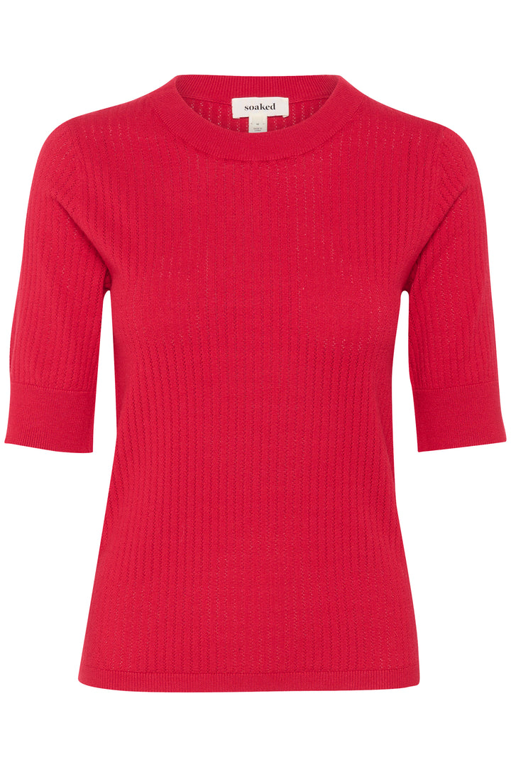 T-shirt en maille côtelée Spina