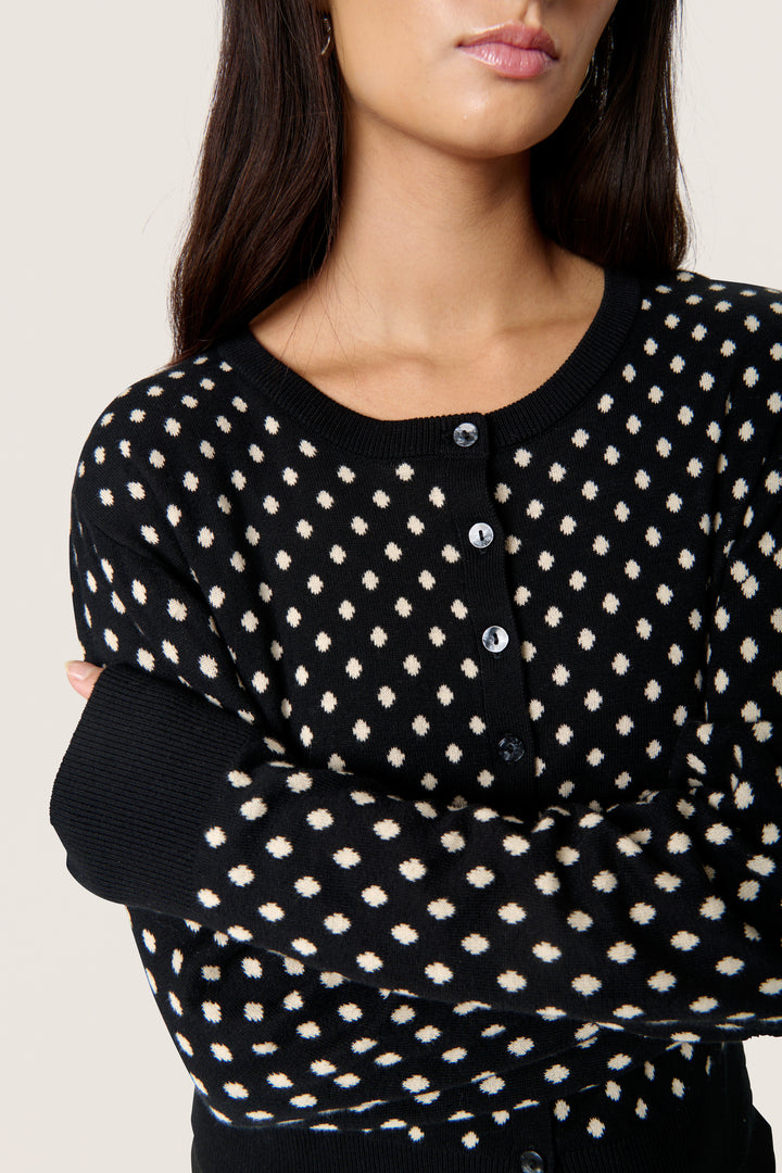 Cardigan en coton avec motif à pois Gya