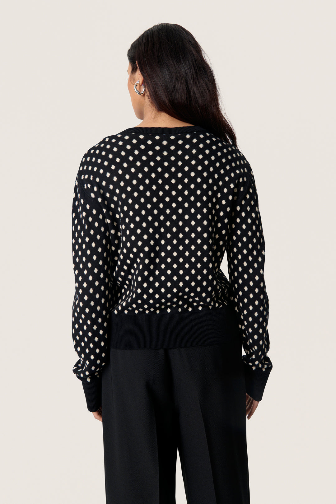 Cardigan en coton avec motif à pois Gya