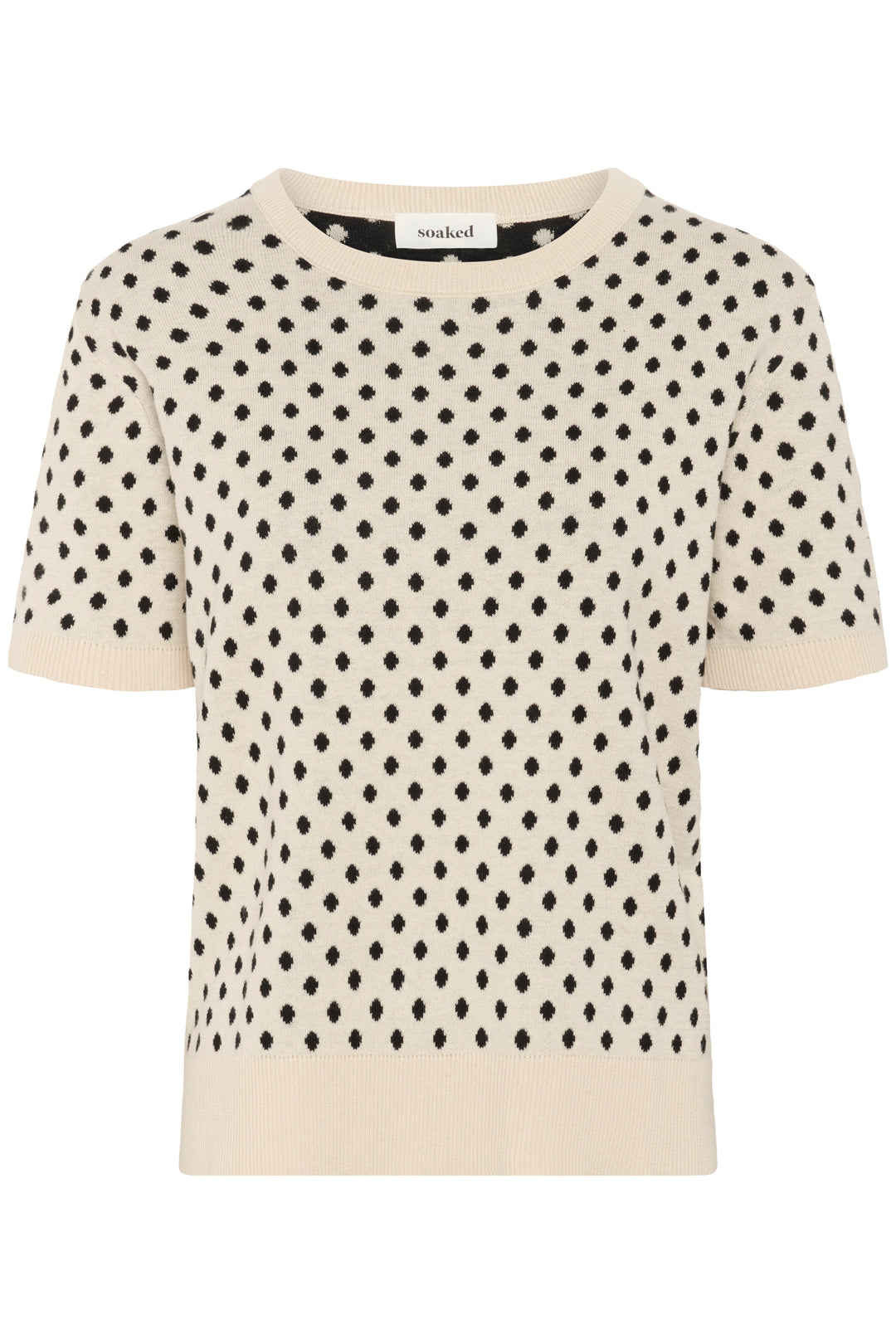 Pull avec motif à pois à manches courtes Gya
