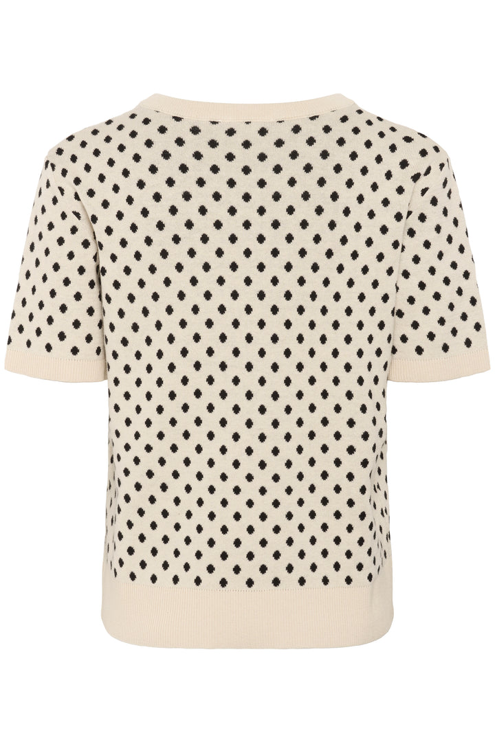 Pull avec motif à pois à manches courtes Gya