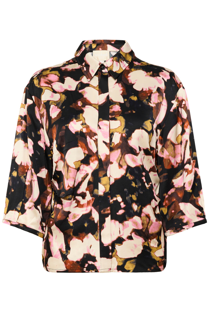 Blouse boutonnée avec imprimé abstrait Cinna Elly