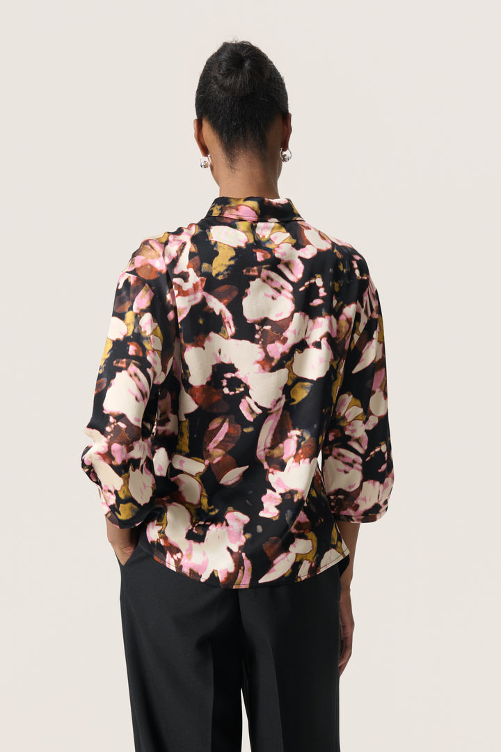 Blouse boutonnée avec imprimé abstrait Cinna Elly