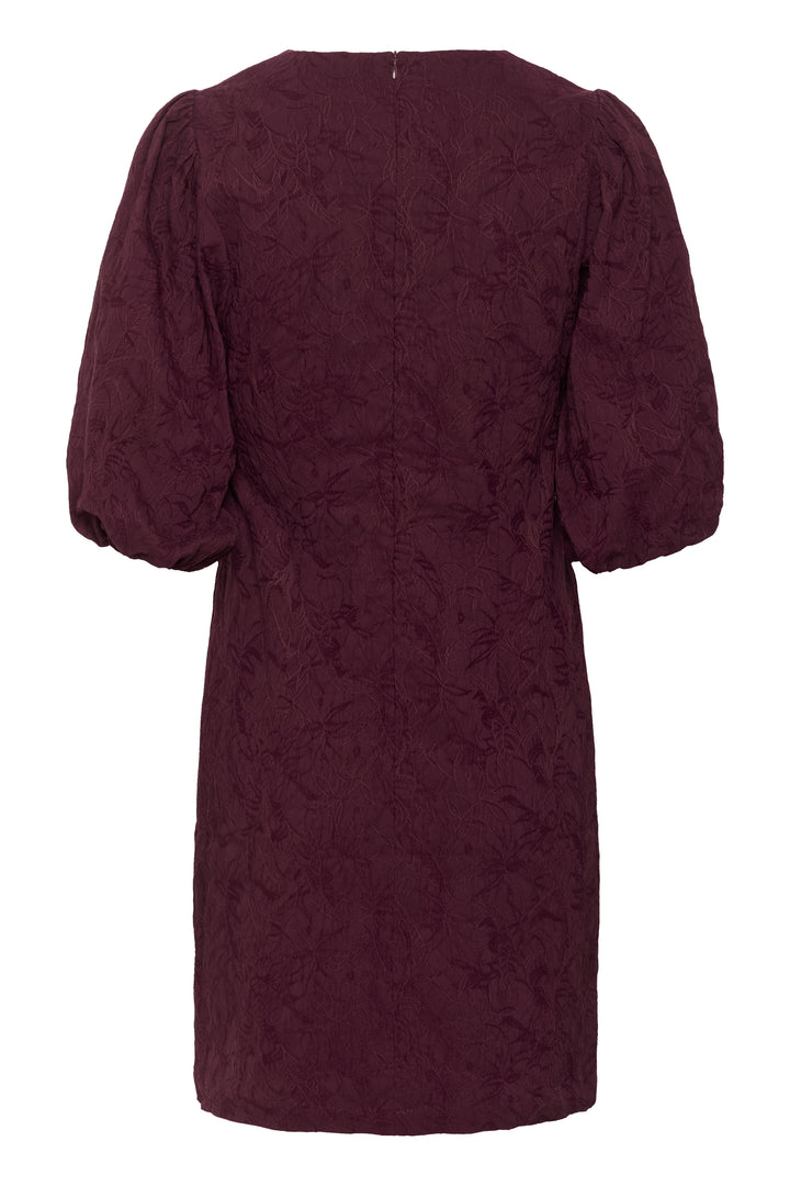 Robe texturée à manches bouffantes Maybel Zazu