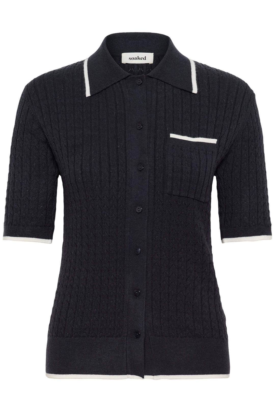 Polo cardigan en tricot Spina
