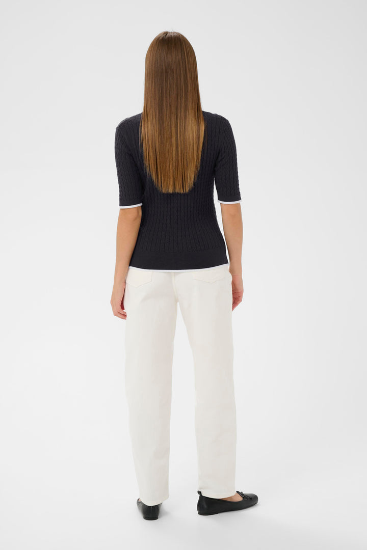 Polo cardigan en tricot Spina