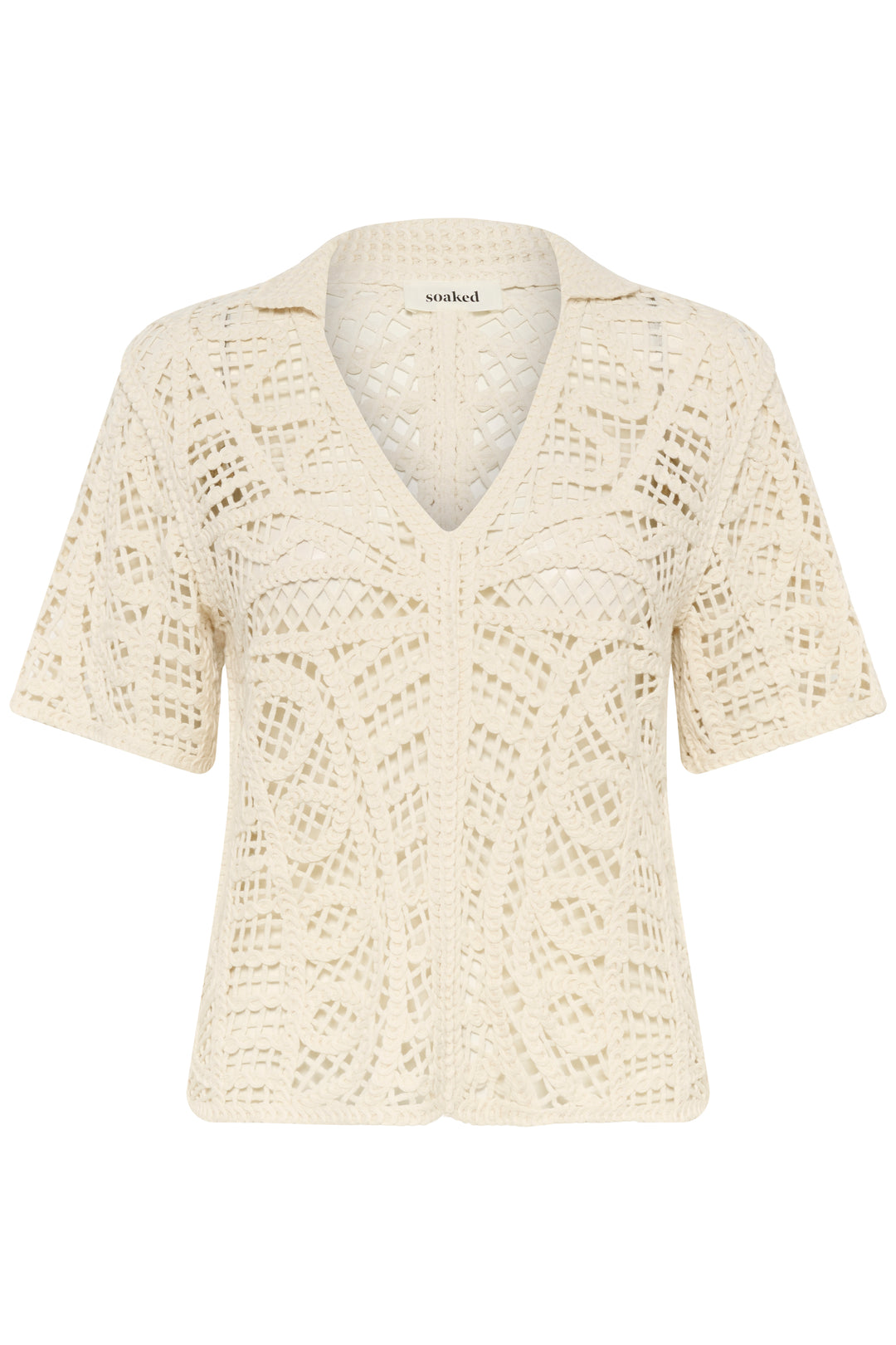Tricot polo ajouré Anamy