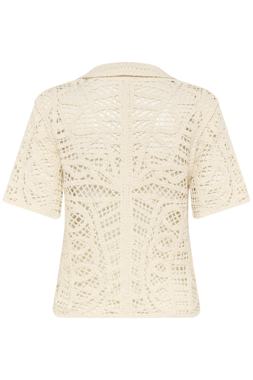 Tricot polo ajouré Anamy