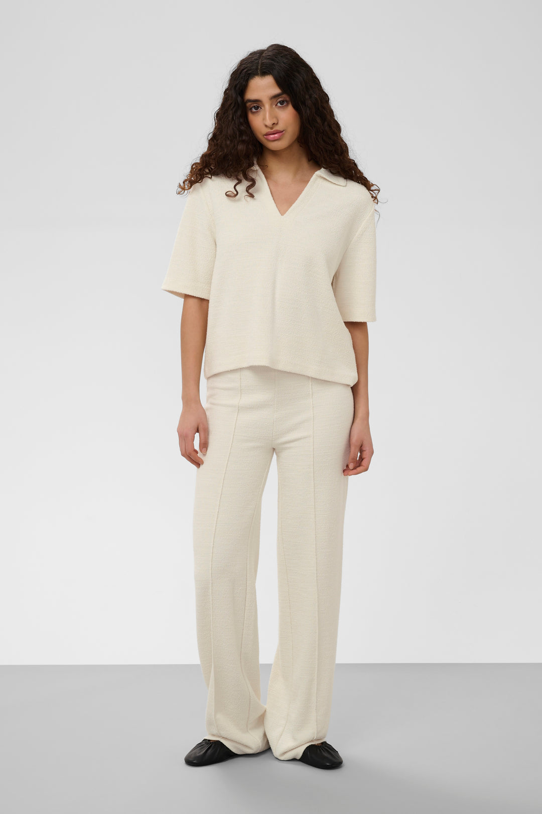 Ensemble pantalon et polo Bai texturé