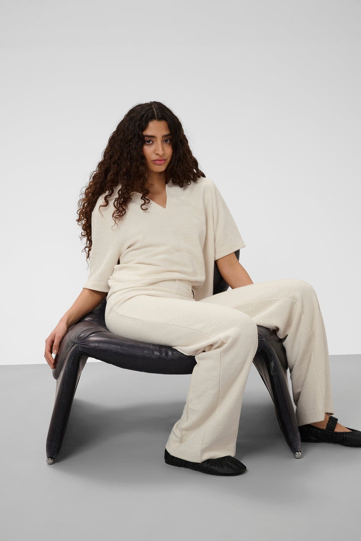 Ensemble pantalon et polo Bai texturé