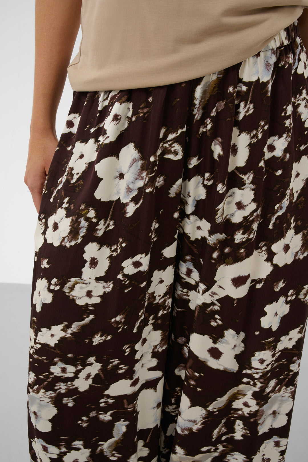 Pantalon fluide Clero à imprimé floral