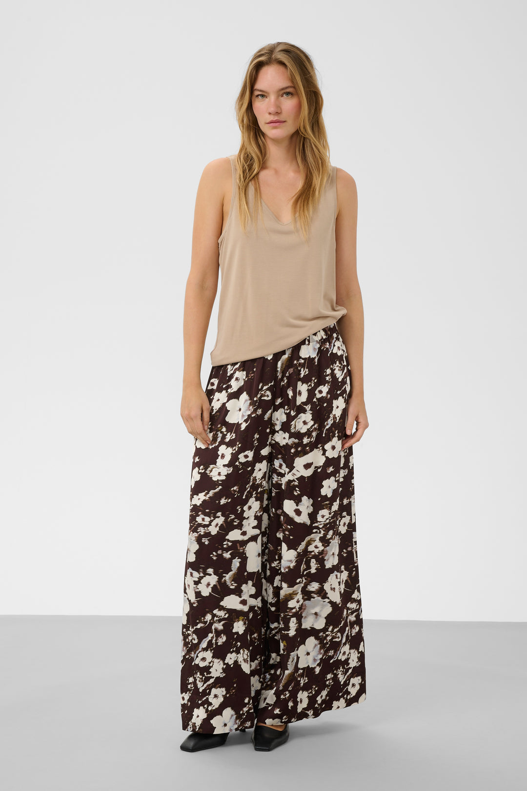 Pantalon fluide Clero à imprimé floral