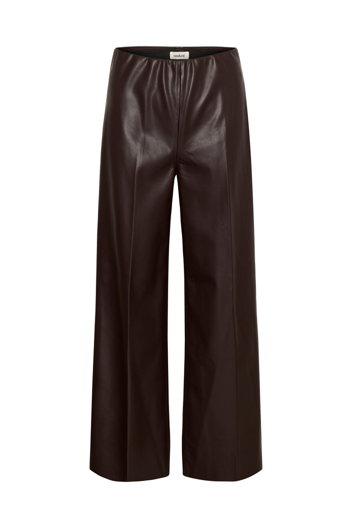 Pantalon faux cuir jambe large Kaylee