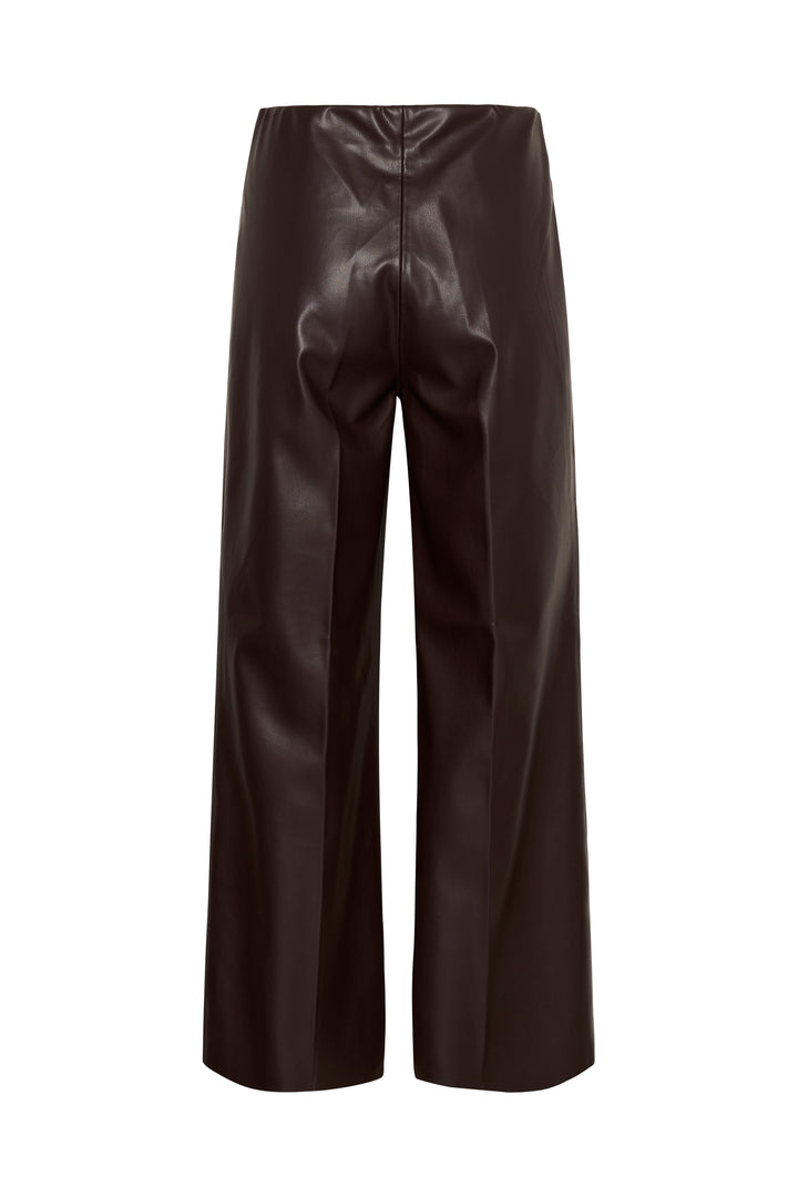 Pantalon faux cuir jambe large Kaylee