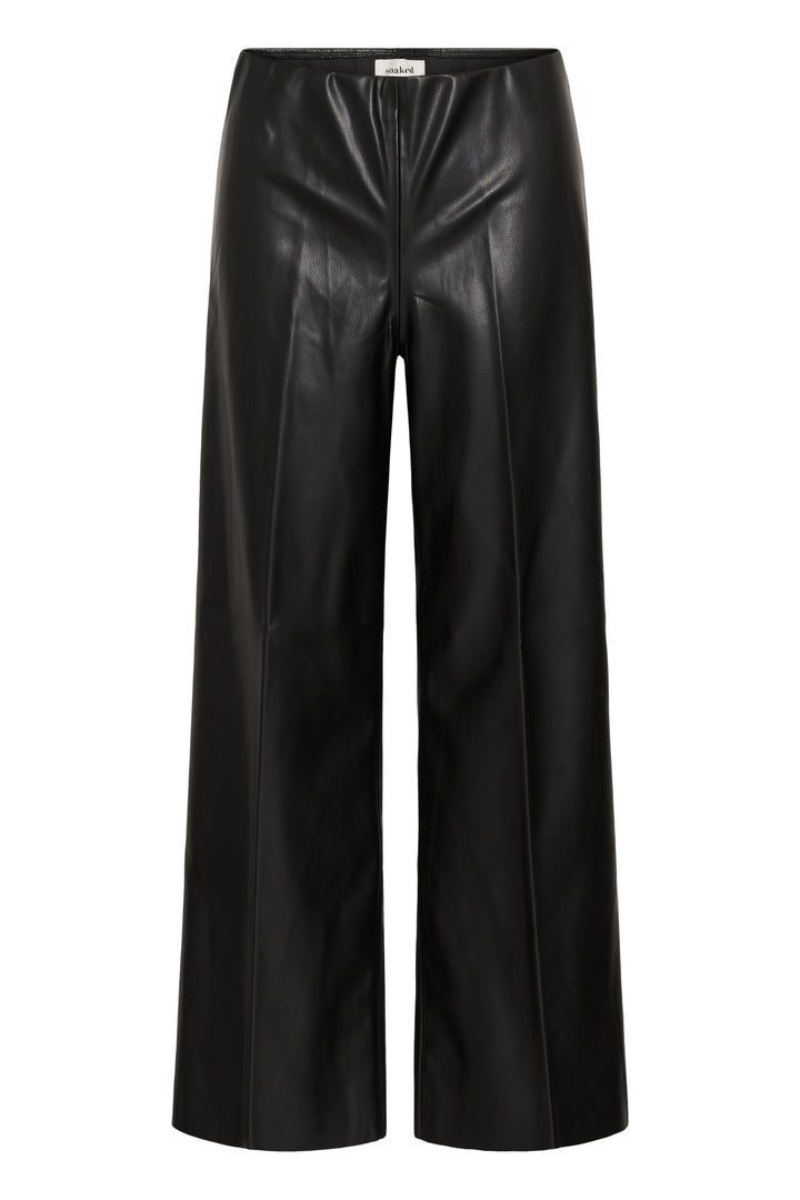 Pantalon faux cuir jambe large Kaylee