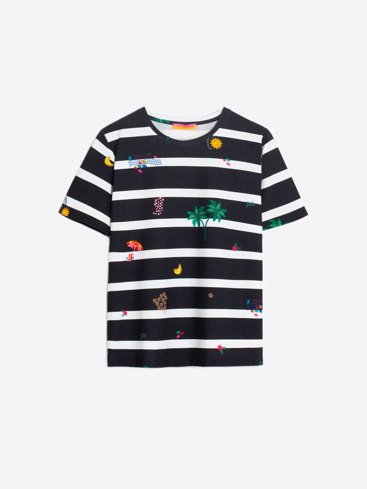 T-shirt rayé Biarritz Tora