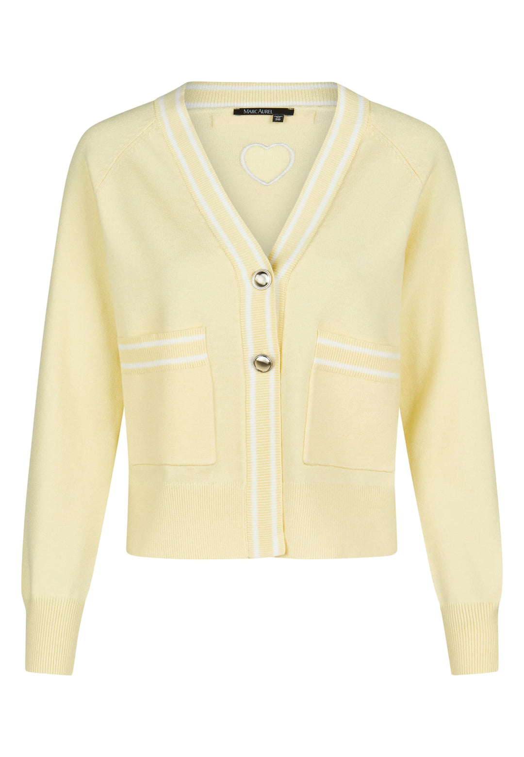 Cardigan à rayures contrastantes